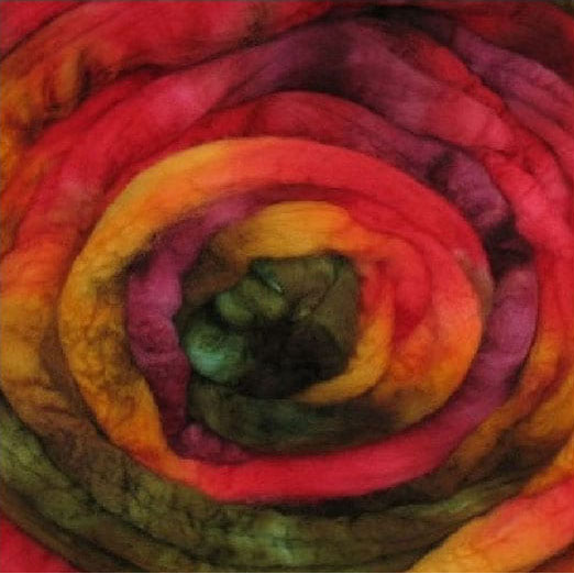 Frabjous Fibers Hand Dyed Wool Top - The Woolery