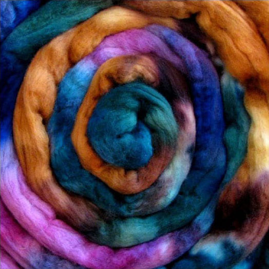 Frabjous Fibers Hand Dyed Wool Top - The Woolery
