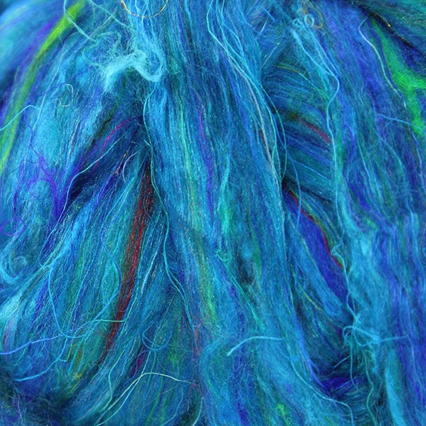 Rosie's Sari Silk Roving - The Woolery