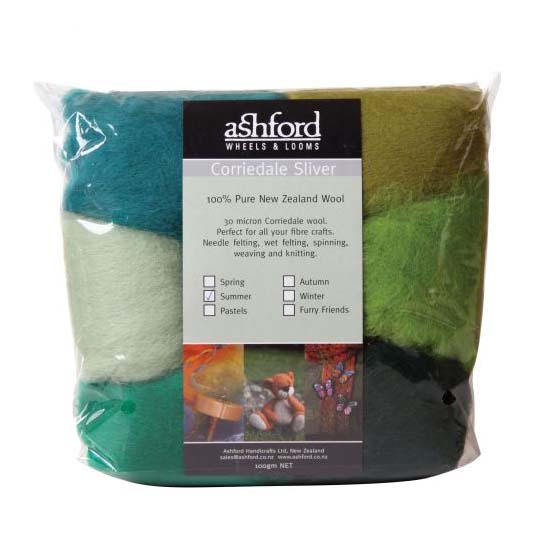 Ashford Corriedale Wool Felting Pack - The Woolery