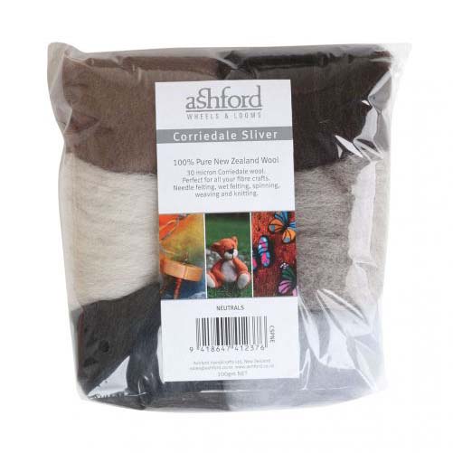 Ashford Corriedale Wool Felting Pack - The Woolery