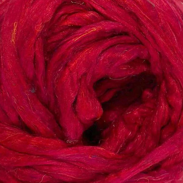Rosie's Sari Silk Roving - The Woolery