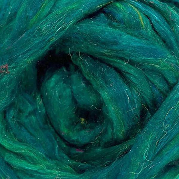 Rosie's Sari Silk Roving - The Woolery