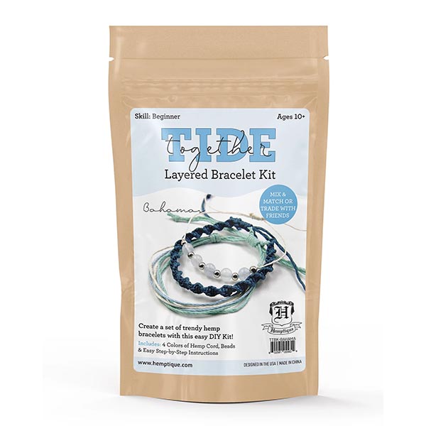 Tide Together Layered Hemp Cord Bracelet Kit - The Woolery