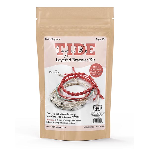 Tide Together Layered Hemp Cord Bracelet Kit - The Woolery
