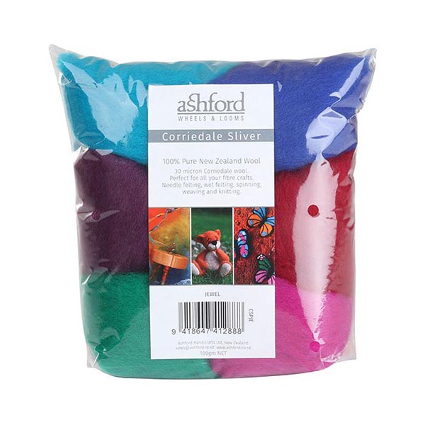 Ashford Corriedale Wool Felting Pack - The Woolery