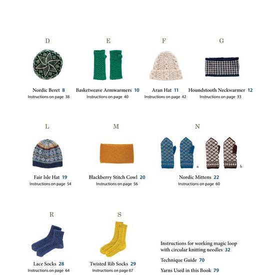 Small Knits - Table of Contents Continued