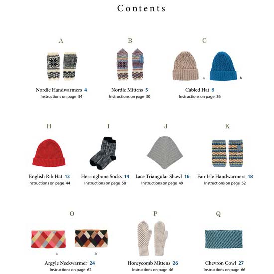 Small Knits - Table of Contents