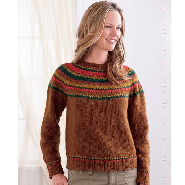 Knitter's Handy Book of Top-Down Sweaters - Example