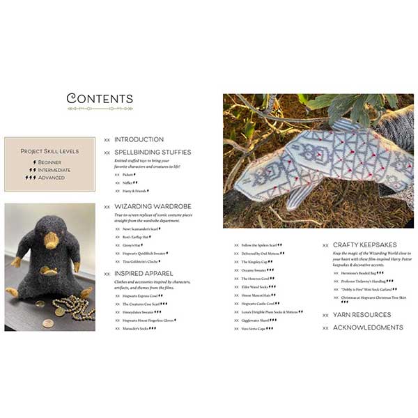 Harry Potter Knitting Magic: More Patterns - Table of Contents