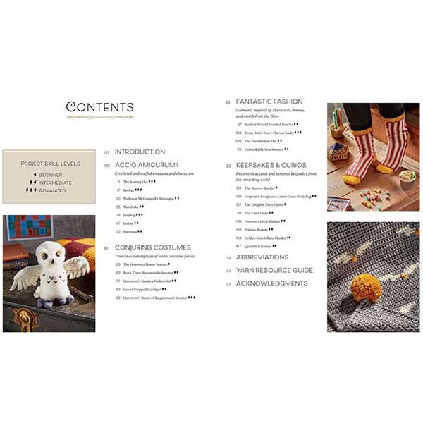 Harry Potter Crochet Wizardry - Table of Contents