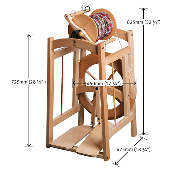 Ashford Country Spinner 2 - Dimensions