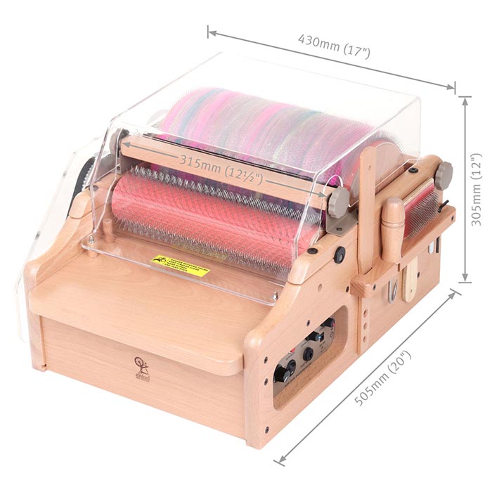 Ashford e-Carder 30 - Dimensions