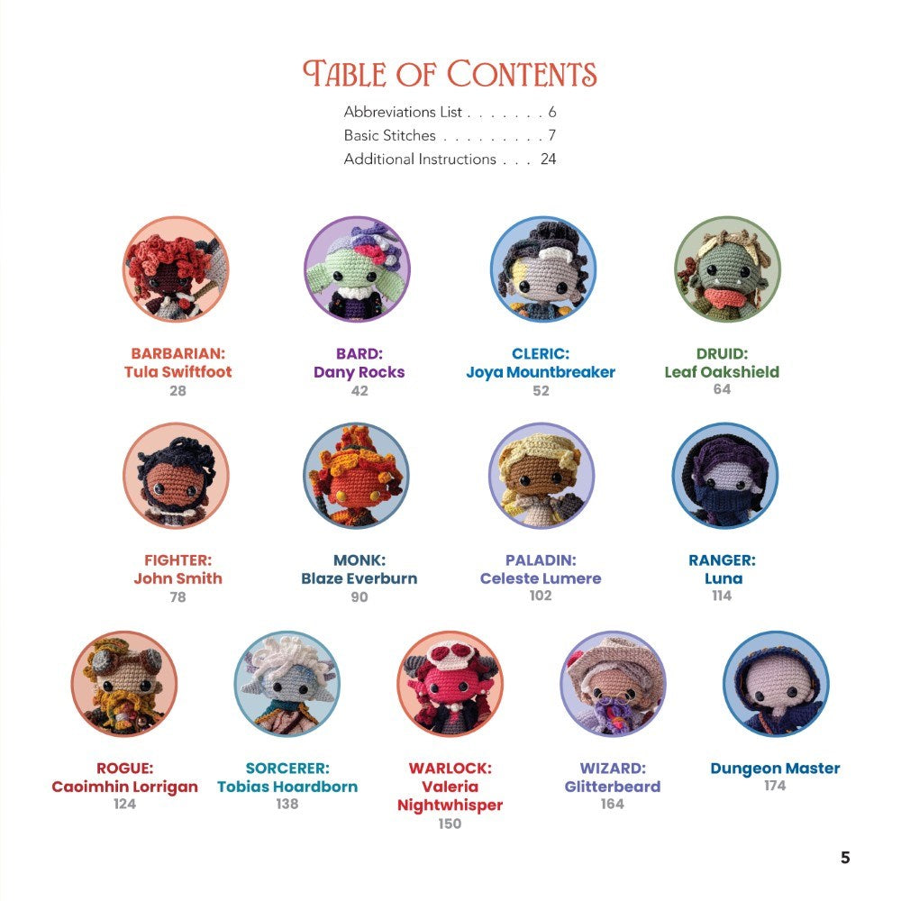 Hooks & Heroes to Crochet - Table of Contents