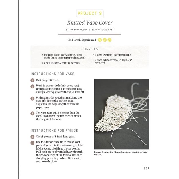 Japanese Paper Yarn - Pattern