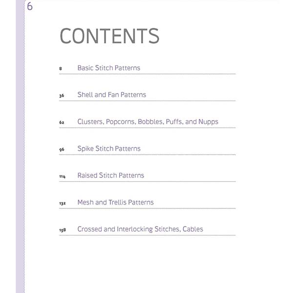 The New Crochet Stitch Dictionary - Table of Contents A