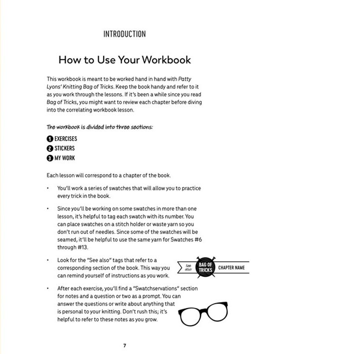 Patty Lyons' Knitting Bag of Tricks: The Official Workbook - a