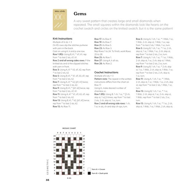 Mosaic Chart Directory for Knitting and Crochet - b