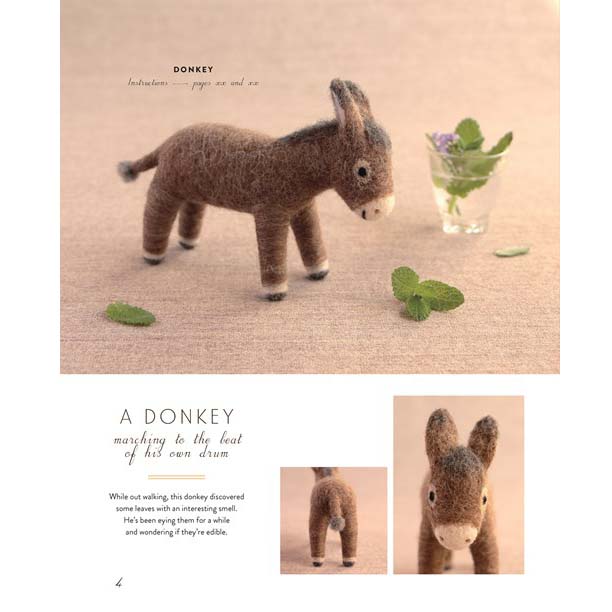 Happy Wool Felt Animals - B