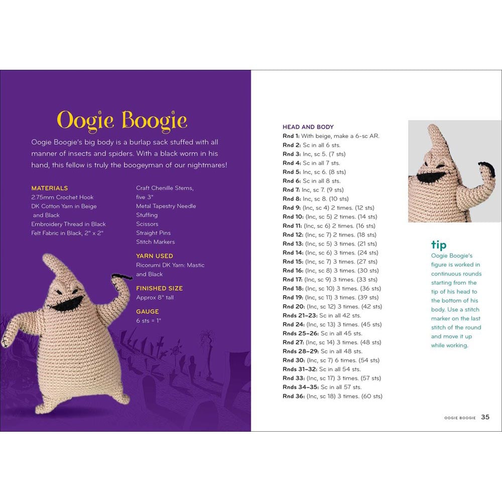 Disney Tim Burton's The Nightmare Before Christmas Crochet - c