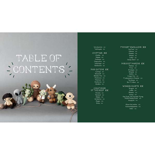 A Crochet World of Creepy Creatures and Cryptids - Table of Contents