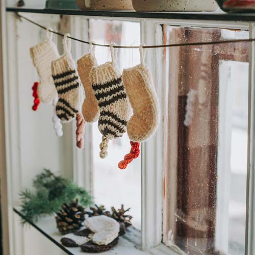 Scandinavian-Style Christmas Knits - Stockings