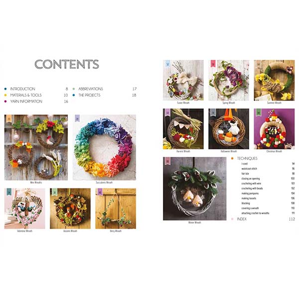 Crocheted Wreaths for the Home - Table of Contents