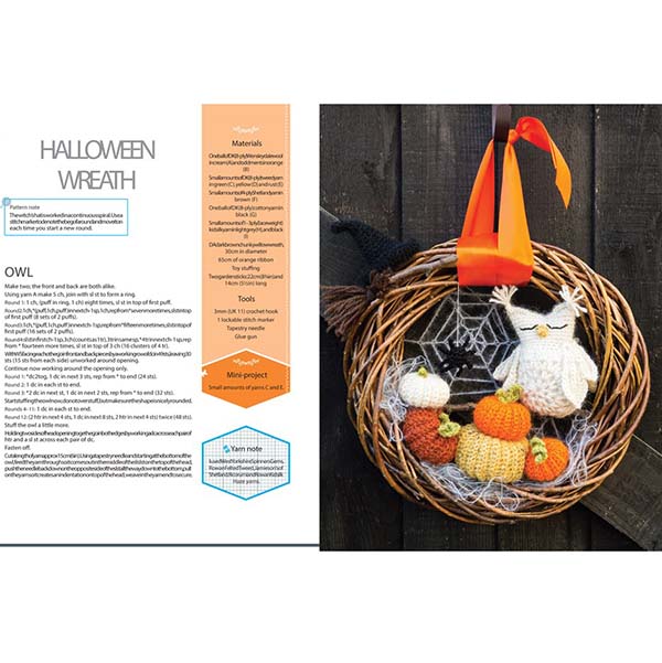 Crocheted Wreaths for the Home - Halloween