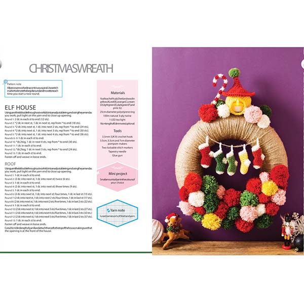 Crocheted Wreaths for the Home - Christmas