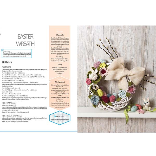 Crocheted Wreaths for the Home - Easter