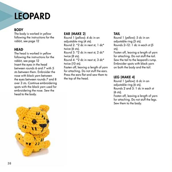 Mini Amigurumi Animals - Instructions