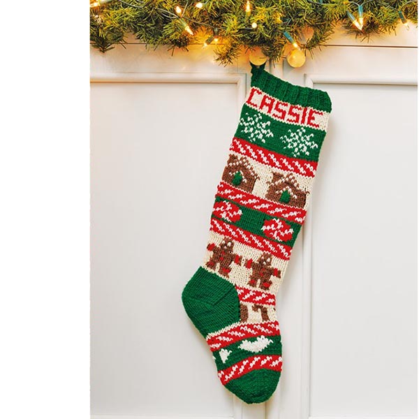Knitted Christmas Stockings - 1