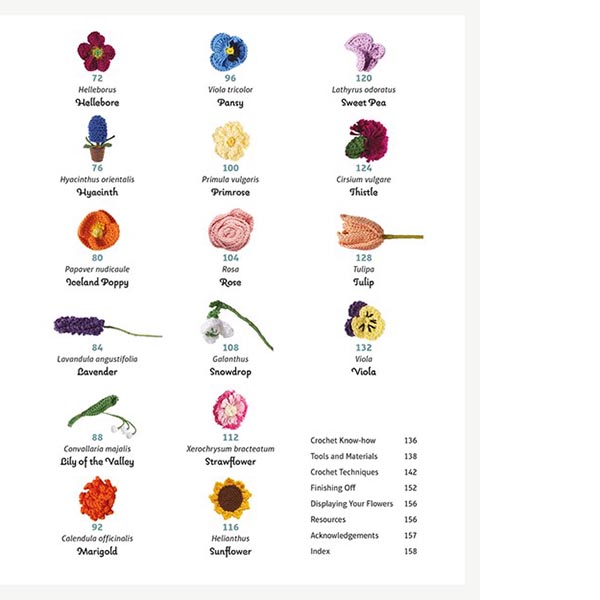 Crocheted Flowers - d