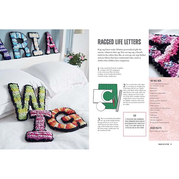 Rag Rugs, Pillows, & More - Letters