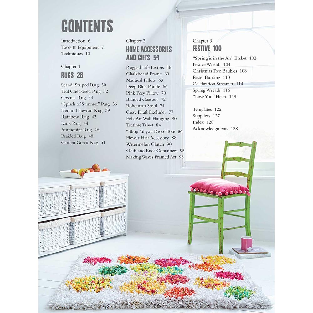 Rag Rugs, Pillows, & More - Table of Contents