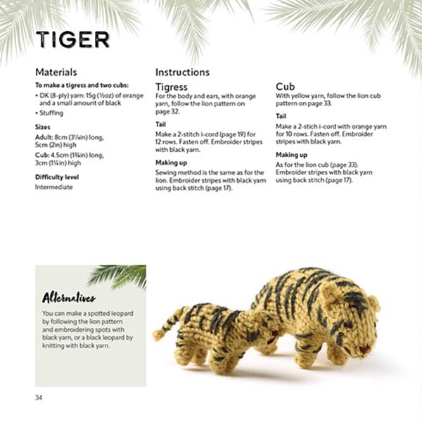 Knit a Mini Safari - Instructions