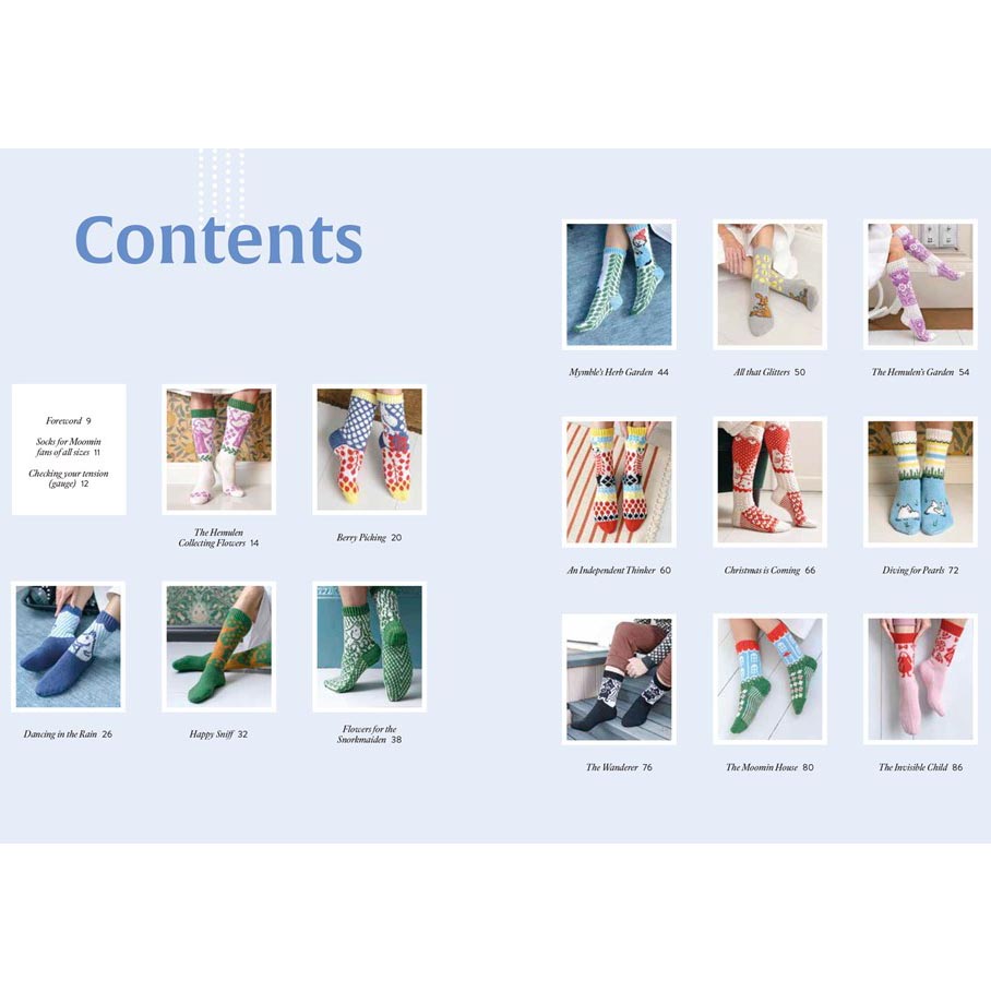 Knitted Moomin Socks - Table of Contents A