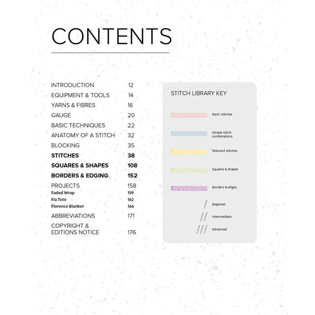 Bella Coco's Crochet Stitch Library - Table of Contents