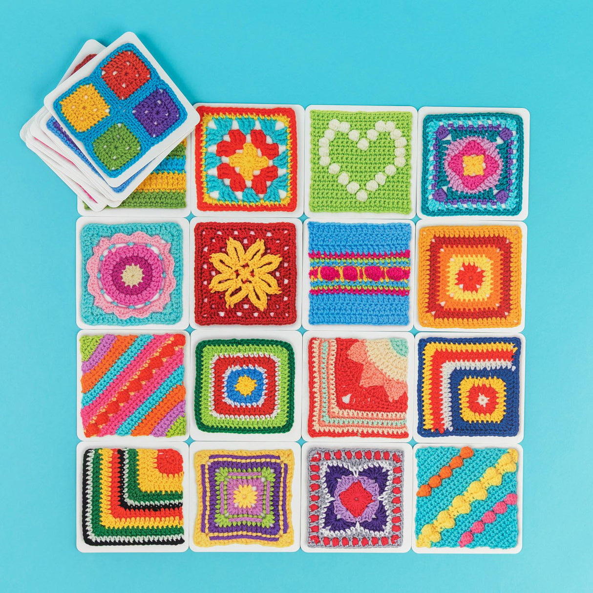 The Bright & Bold Granny Square Card Deck