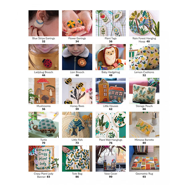 Beginner's Guide to Punch Needle Projects - Project Photos