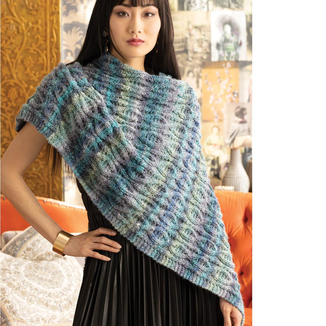 Timeless NORO Knit Shawls - d