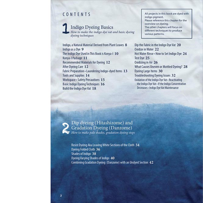 Japan Blue Indigo Dyeing Techniques - Contents 1
