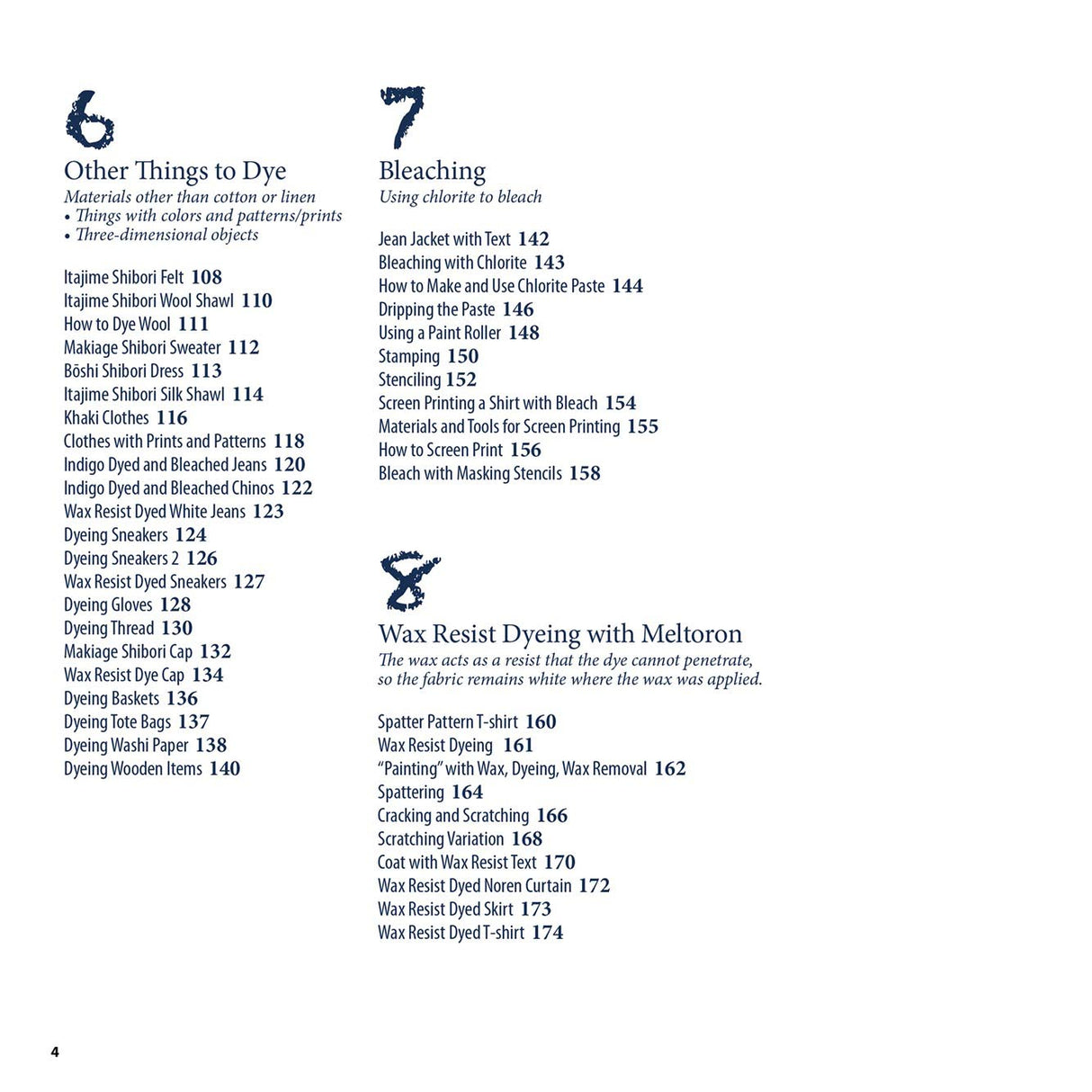 Japan Blue Indigo Dyeing Techniques - Contents 3