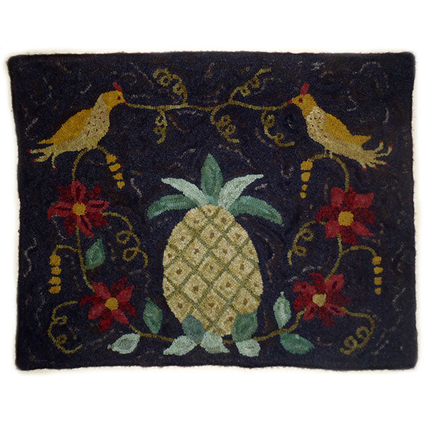 Pineapple with Birds Rug Hooking Kit