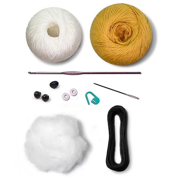 Circulo Amigurumi Kit - Beagle - Kit Contents