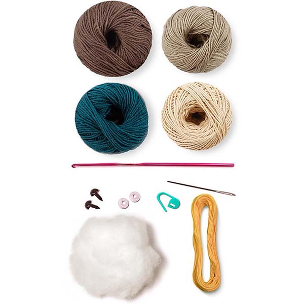 Circulo Amigurumi Kit - Dan - Kit Contents
