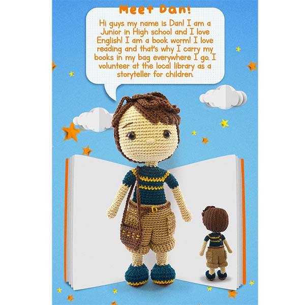 Circulo Amigurumi Kit - Dan - Story