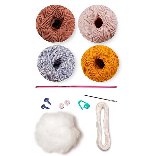 Circulo Amigurumi Kit - Oliver - Kit Contents