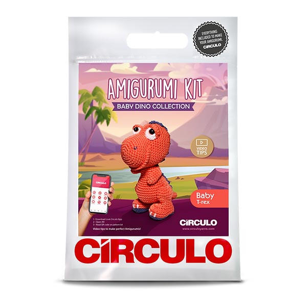 Circulo Amigurumi Kit - Baby T-Rex - 7891113101219