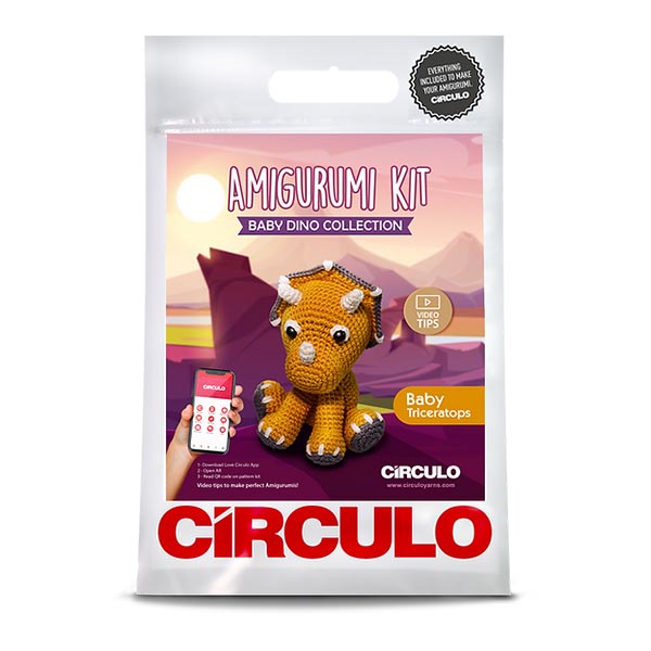 Circulo Amigurumi Kit - Baby Triceratops - 7891113101226